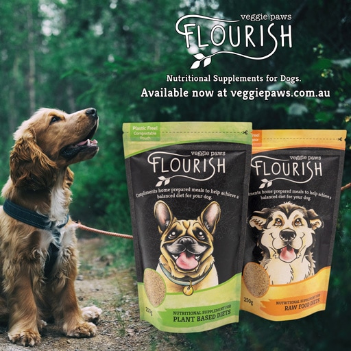 Wholefood Vegan Dog Supplement Flourish by Veggie Paws