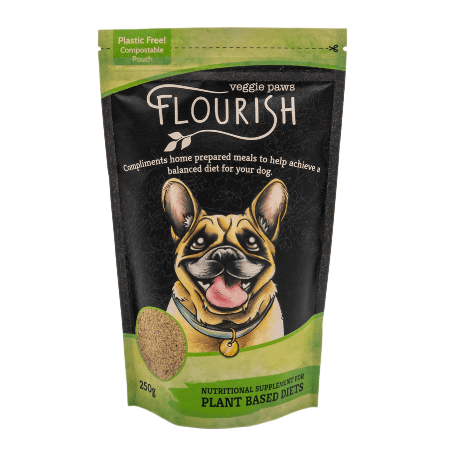 Vegan Dog Supplement Flourish by Veggie Paws