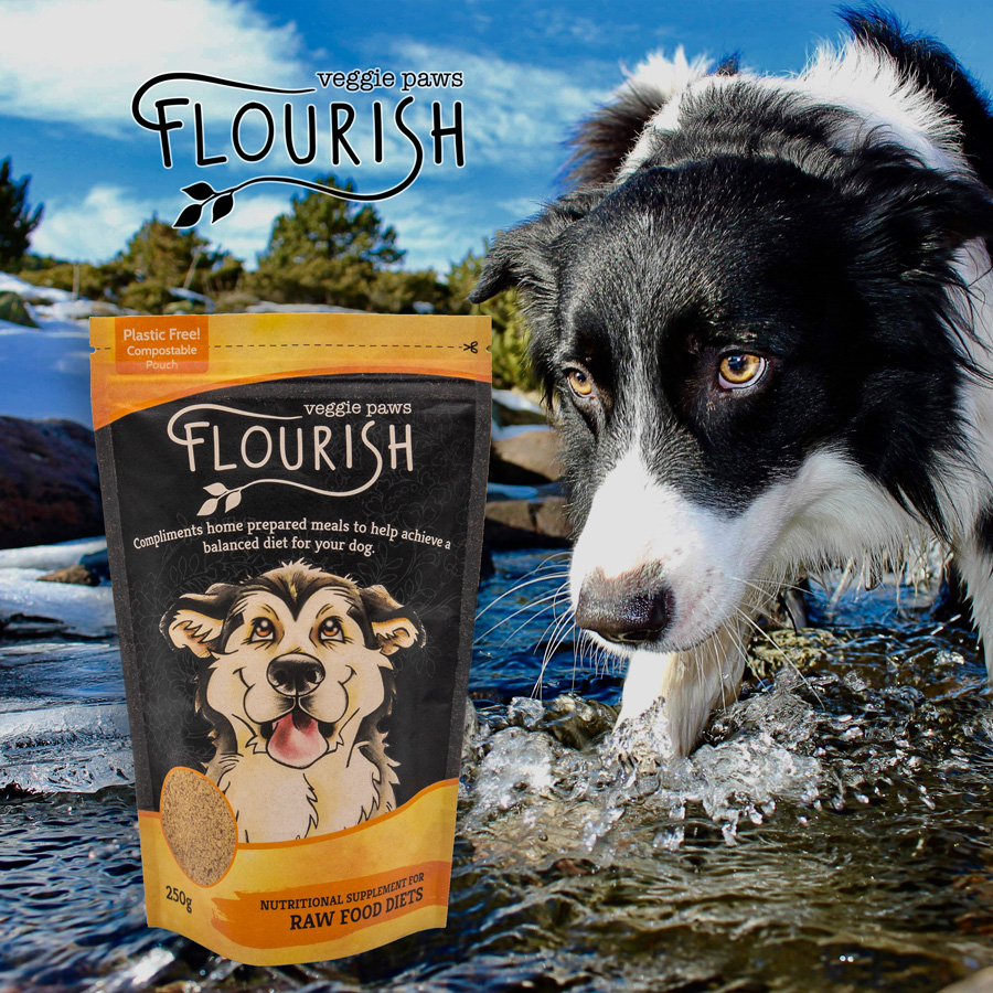 Raw Dog Supplement Flourish by Veggie Paws